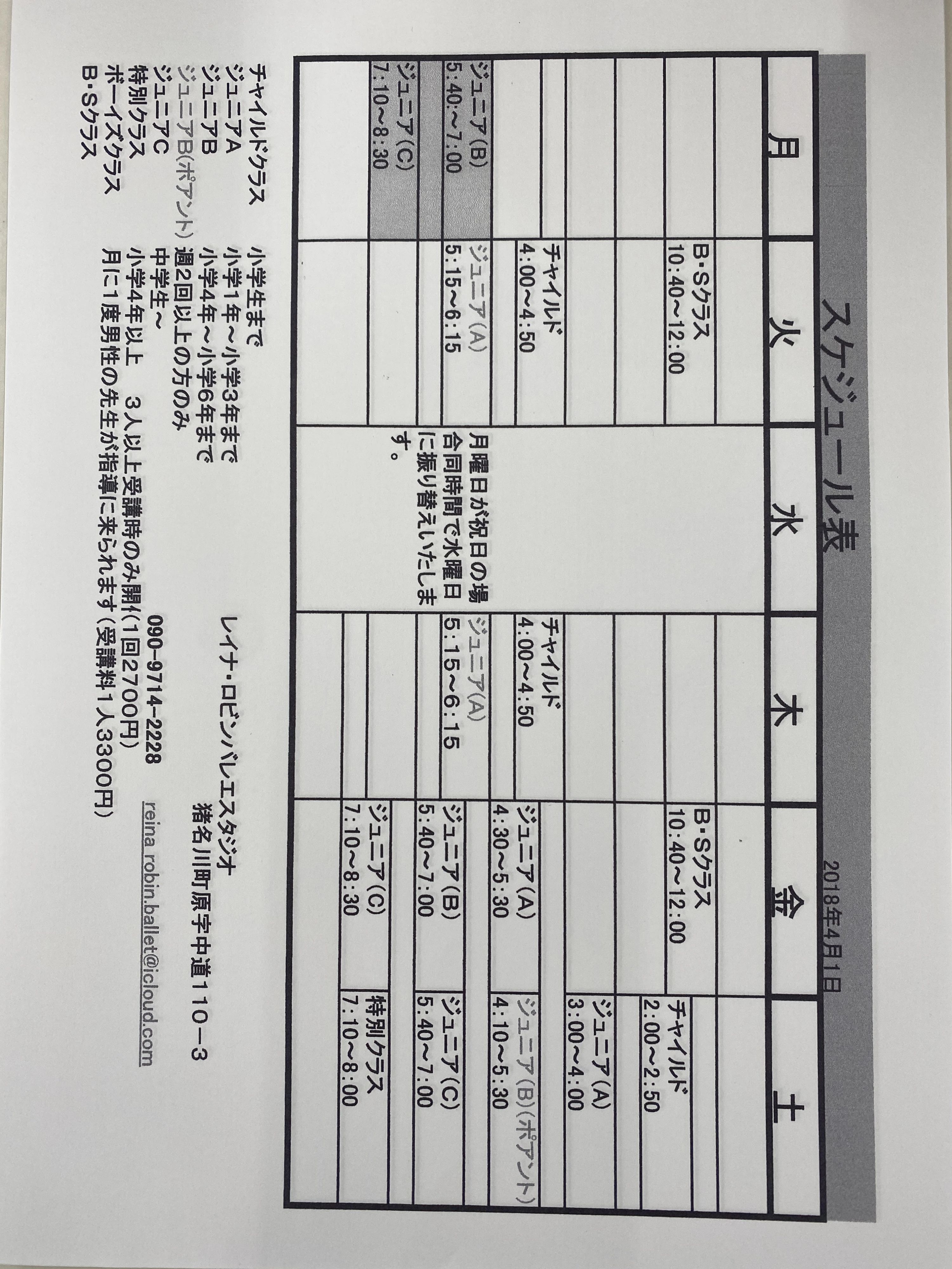 Reina Robin(レイナ・ロビン) Ballet Studio 猪名川町教室のメイン画像